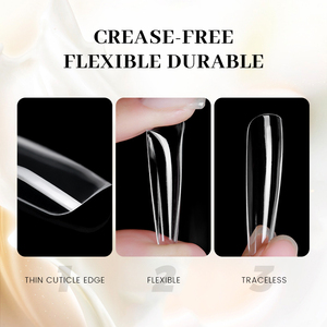 Puntas <span class=keywords><strong>de</strong></span> extensión <span class=keywords><strong>de</strong></span> uñas <span class=keywords><strong>de</strong></span> <span class=keywords><strong>gel</strong></span> suave pregrabadas personalizadas Diseño <span class=keywords><strong>de</strong></span> cubierta completa <span class=keywords><strong>para</strong></span> belleza Puntas <span class=keywords><strong>de</strong></span> medio tipo <span class=keywords><strong>para</strong></span> aplicación <span class=keywords><strong>de</strong></span> dedos Directo <span class=keywords><strong>de</strong></span> fábrica - Product Image 5