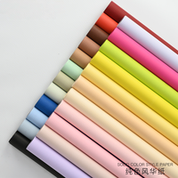 Papier de couleur unie, rouleau de papier d'emballage pour bouquet de fleurs de créateur coréen, fournitures de fleuriste imperméables, cadeau floral pour emballage