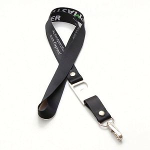 Custom Design <b>Polyester</b> Printed Durable <b>Lanyard</b> Bottle Opener - Product Image 4
