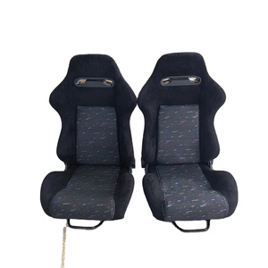 MASSAIT Siège baquet de course sport en PVC 35 avec logo OEM, noir et bleu, avec fixation à double verrouillage pour usage universel - Vente en gros - Product Image 2
