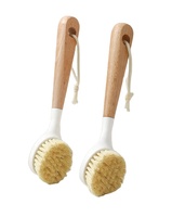 Brosse à vaisselle personnalisée en bambou, brosse à récurer en bois pour la cuisine, outil de nettoyage domestique pour casseroles et vaisselle