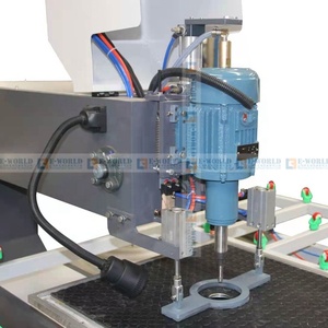 Macchina di perforazione di vetro automatica orizzontale a doppia testa utilizzata per la perforazione di fori rotondi - Product Image 4