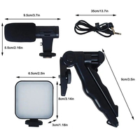 Nouveaux accessoires de téléphone tendance pour iPhone : Trépied à selfie avec lumière LED réglable, support de téléphone portable, support de téléphone portable portable