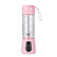 Blender Mini Portabel Stainless Steel Multifungsi, Pembuat Jus Buah, Penghancur Sayuran, Manual, Aman untuk Mesin Cuci Piring, Cocok untuk Luar Ruangan