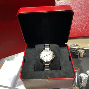 Luxury Designer Square red Watch Box Premium Wood Suede Wrist watch Gift Box JewelryStorage Case for Cartiar - Product Image 6