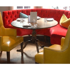 Americano personalizado se restaurante tela de esquina de cuero ktv sofá - Product Image 4