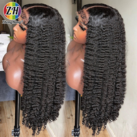 Perruque frontale en dentelle HD Deep Wave en cheveux naturels 13x4, pré-épilée avec baby hair pour femmes