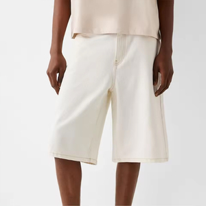 Shorts en <span class=keywords><strong>jean</strong></span> délavés sur mesure pour hommes MC Build Manufacturer – Jorts baggy streetwear d'été en denim de haute qualité pour hommes - Product Image 4
