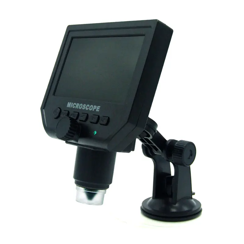 JHT HD LCD Display Screen Handheld Mobile Digital Microscope with External LED Light Source