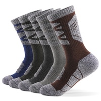 Vente en gros de chaussettes de Sport rembourrées en éponge pour hommes, chaussettes unisexes de randonnée de Trekking de montagne