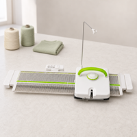 Machine à tricoter manuelle compacte LKS100 pour lit simple, 100 aiguilles, pas de 6,5 mm, idéale pour les cours de tricot, les salles d'échantillonnage et les projets d'artisanat