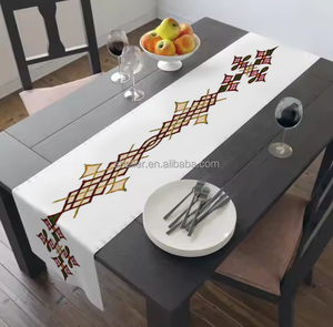 Impression 3D traditionnelle éthiopienne <span class=keywords><strong>Saba</strong></span> et Telet Design chemin de table ceinture de chaise pour Habesha personnalisé n'importe quel LOGO motif croisé - Product Image 6