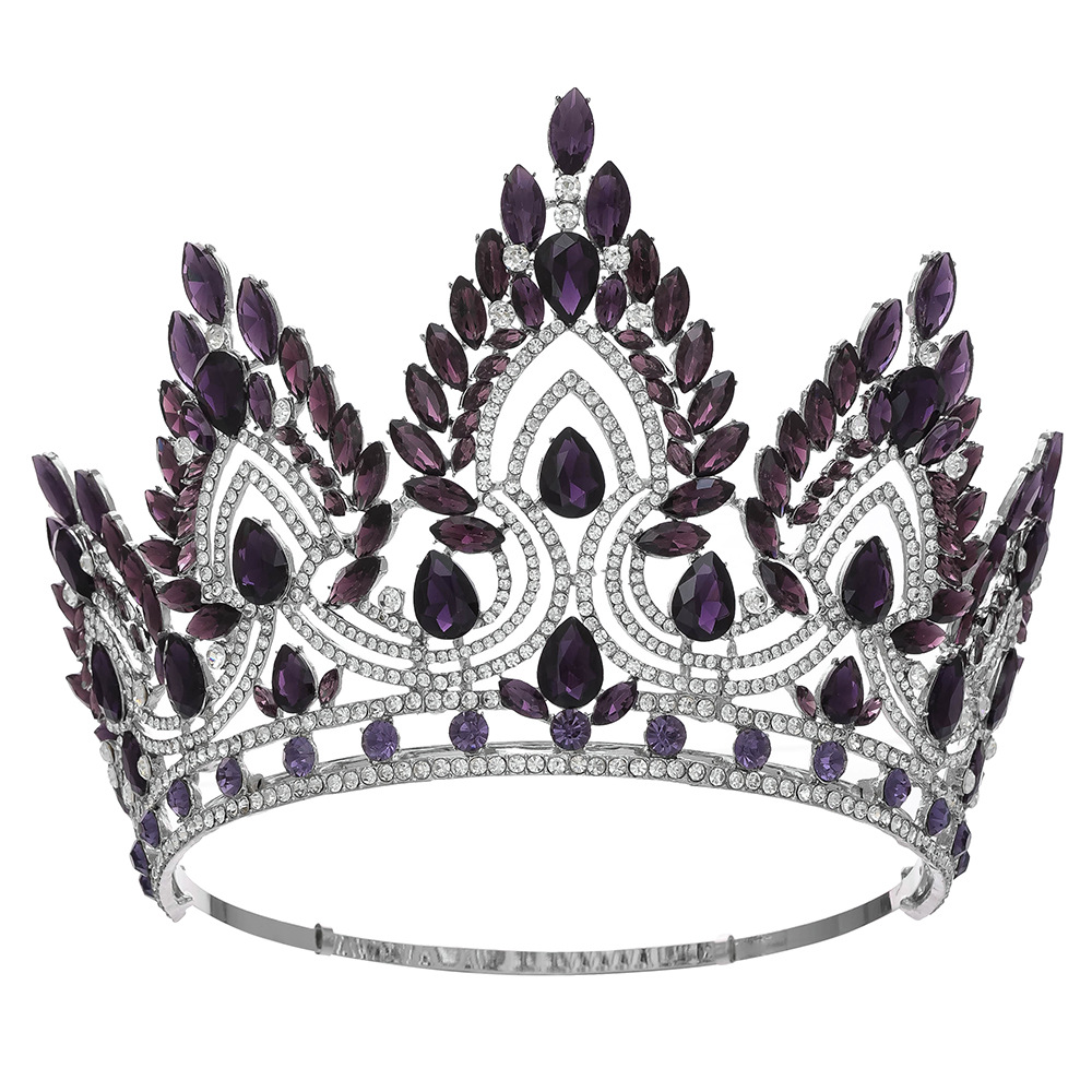 White k+purple crystal