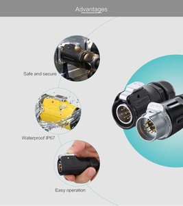 Cnlinko IP67 водонепроницаемые разъемы для солнечных панелей 2-контактный разъем питания с высокой механической стабильностью RJ45 M20 - Product Image 4