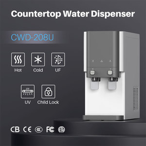 <span class=keywords><strong>Dispenser</strong></span> d'Acqua Elettrico in Plastica per Bevande Calde e Fredde, Ecologico, Moderno, da Tavolo, Mini Refrigeratore d'Acqua a Compressore - Product Image 2