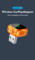 Adaptateur sans fil CarPlay 2026 orange pour CarPlay et Android, dongle CarPlay plug-and-play