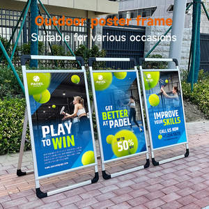 Panneaux publicitaires en métal pour trottoir, panneaux de signalisation pour <span class=keywords><strong>immobilier</strong></span>, panneaux d'affichage en plastique pour extérieur, vente en gros - Product Image 3