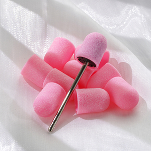 Ensemble de forets à ongles pour pédicure Perceuse à ongles électrique Capuchon de ponçage pour enlever la peau morte Capuchons de ponçage en plastique orange classique - Product Image 2