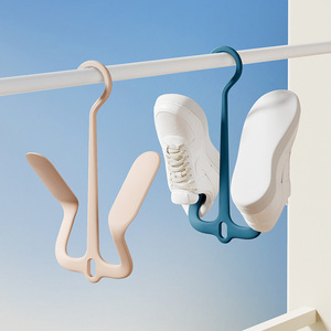 Chunzao Shoe <b>Rack</b> Gullwing Design Hook Type Storage Holder For Home Dorm Balcony <b>Drying</b> <b>Rack</b> - Product Image 1