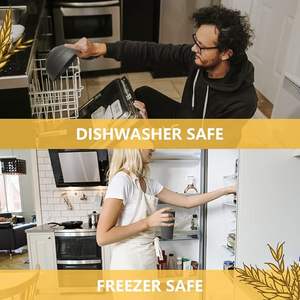 Service de vaisselle incassable en paille de blé, 16 pièces, compatible lave-vaisselle et micro-ondes, assiettes et bols, pour camping-car et extérieur, pour 4 personnes - Product Image 2