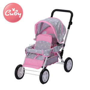 New Arrival Kinh Tế đôi Twin đồ chơi trẻ em con búp bê pushchair Xe đẩy em bé búp bê xe đẩy OEM nhà máy búp bê pram - Product Image 5
