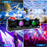 Projecteur de scène mobile à 5 têtes LED 120W Tornado 5x120W avec effet Halo et poursuite lumineuse, idéal pour DJ et discothèques
