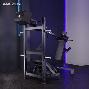 Machine à Squat Pendulaire Commerciale à Charge de Plaques en Acier, Presse à Jambes Robuste, Entraînement de Force pour <span class=keywords><strong>Musculation</strong></span> et Bodybuilding - Product Image 2