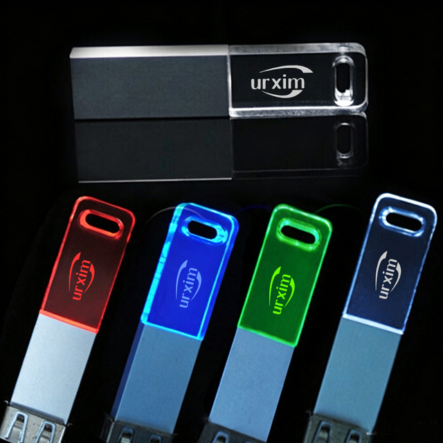 Custom Light up Usb Flash Drive 2.0 Flash Disk Usb 8gb Pendrive 32gb Bulk 32gb 64gb 128gb 4gb 3.0 Usb Flash Memory