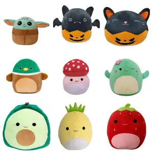 Wholesale Custom Cheap Promotional Gifts Round Shaped Stuffed Animals Pillow Plush Toys For Kids