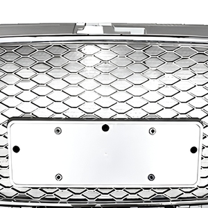 Grille de pare-chocs avant style RS3 en maille nid d'abeille chromée argentée pour <span class=keywords><strong>AUDI</strong></span> A3 8V 2013-2016, modification de rechange - Product Image 6
