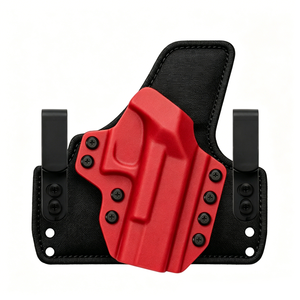 Funda híbrida extendida Kydex IWB para portación oculta, negra, con clips ajustables y diseño de ajuste seguro - Product Image 6