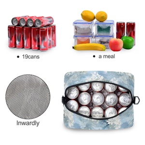 Fashionable 19-Pack Insulated Lunch Cooler Bag Custom Aloha Palaka Polyester Food Storage Thermal Stylish Cooler Lunch Bag - Product Image 4
