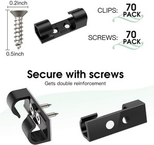 JNHot Sale Management Cable Clips Free Sample Plastic Transparent Finisher Wire Clamp Hot Selling Management Cable Clips - Product Image 5