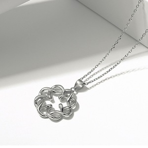 <span class=keywords><strong>Collana</strong></span> Vintage in Argento Sterling 925 con <span class=keywords><strong>Nodo</strong></span> Celtico Infinito dell'<span class=keywords><strong>Amore</strong></span> Eterno - Product Image 6