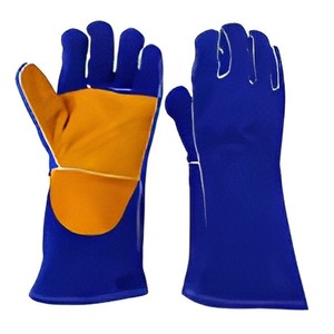 Wholesale Leather Welding Safety <b>Gloves</b> Heat Resistant Industrial Work <b>Gloves</b> with <b>Long</b> Cuff Heavy Duty Protective Welding <b>Glove</b> - Product Image 4