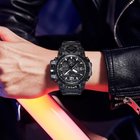 Nouvelles montres de sport pour hommes, montres électroniques LED étanches pour sports de plein air, montre numérique multifonction en caoutchouc pour étudiants