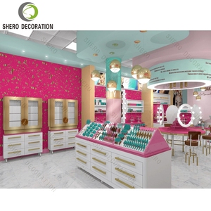 ออกแบบร้านเครื่องสำอางสมัยใหม่ เคาน์เตอร์ไม้สีดำสั่งทำพิเศษสำหรับจัดแสดงเครื่องสำอาง เฟอร์นิเจอร์เครื่องสำอางที่ทนทานสำหรับตู้โชว์เครื่องสำอาง - Product Image 4