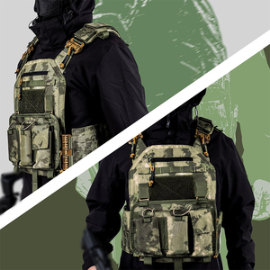 Tactical Outdoor <b>Vest</b> Lightweight Modular 3D Breathable Adjustable Quick Release Training <b>Vest</b> for Men Nylon Material - Product Image 3