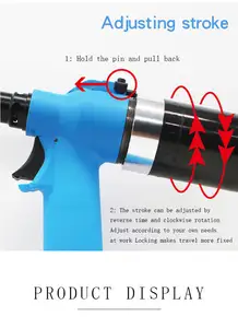 Remachadora ciega M12 neumática hidráulica para tuercas remachadora neumática manual totalmente automática towmax M8 taladro remache tuerca herramienta pistola