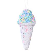 Pendentifs en plastique en forme de macaron, bonbons, bulles, sucettes, cannes à sucre, décorations d'arbre de Noël, ornements à suspendre aux fenêtres