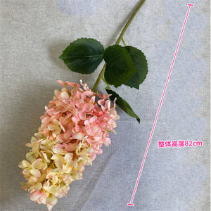 Flor de Hortensia Cónica Larga de 82 cm de Tallo Largo, Arreglo de Flores Artificiales Verdes Hechas a Mano, Decoración de Mesa para Bodas y Navidad - Product Image 3