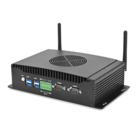 Mini PC industriel embarqué, processeur Core I5 1235U, RAM maximale de 64 Go, double LAN avec 2 RS232/RS485 GPIO, double HD+DP, triple affichage