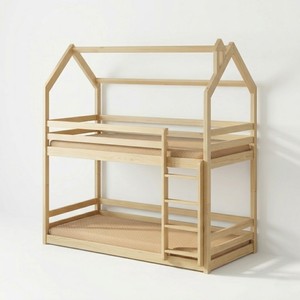 Comfortable Twin Size Toddler <b>Bed</b> Frame Kid Bunk <b>Bed</b> Furniture Luxury Wooden <b>Convertible</b> Modern Eco-Friendly Durable - Product Image 2