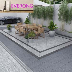 Dalles de pavage extérieures rustiques antidérapantes et résistantes aux acides 60x120x18cm - Porcelaine de quartz finition antique pour parcs - Product Image 3