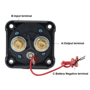 300A 80V Hochleistungs-Batterietrennschalter aus Versilbertem Kupfer mit Spannungsanzeige für Boote - Product Image 4