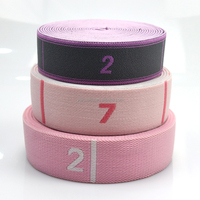 Bande de Résistance Élastique Numérique pour Yoga - Matière Nylon/Latex/Polyester 10mm Large et Plate pour Exercices à Domicile, Livraison Gratuite