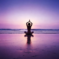 Papier peint mural 3D personnalisé avec vue sur la plage au coucher du soleil pour studio de yoga, spa, salle de méditation, décoration murale