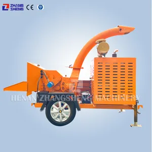 Factory price electric hard wood chipper machine shredder bx92r tractor ce approved diesel engine wood chipper