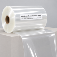 Film BOPP brillant anti-rayures pour emballage de boîtes, emballage de gâteaux, impression, film de plastification thermique, film de lamination