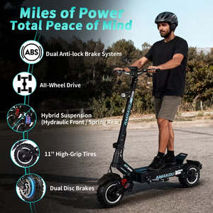 2026 New E Scooter High Power 100km/h <b>72V</b> <b>Battery</b> NUTT Dual-Piston Hydraulic Brakes EXA Adjustable Damping Hydraulic Suspension - Product Image 2